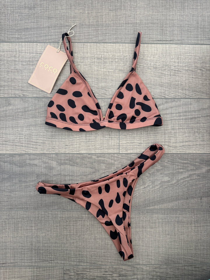 Louie Bikini Bottom | Brown Dotty