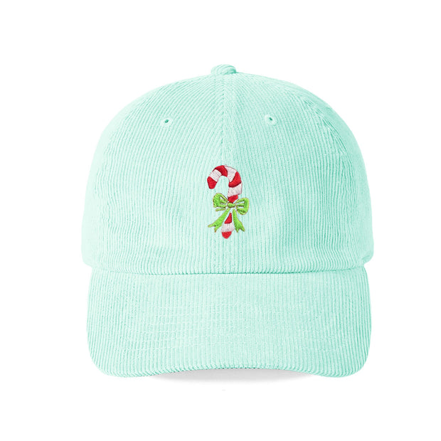 Candy Cane Corduroy Cap