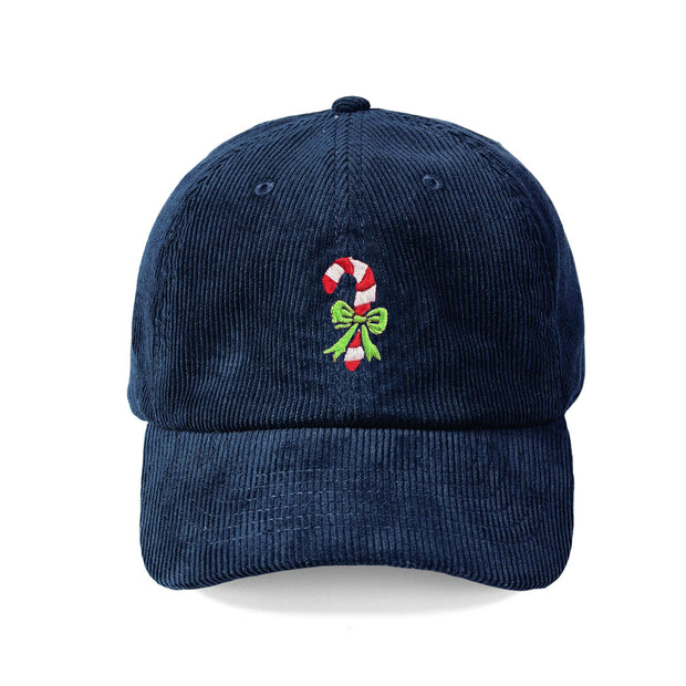 Candy Cane Corduroy Cap