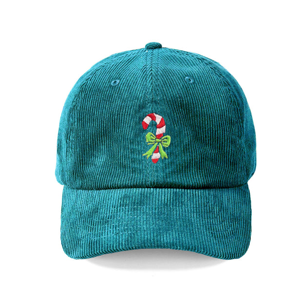 Candy Cane Corduroy Cap