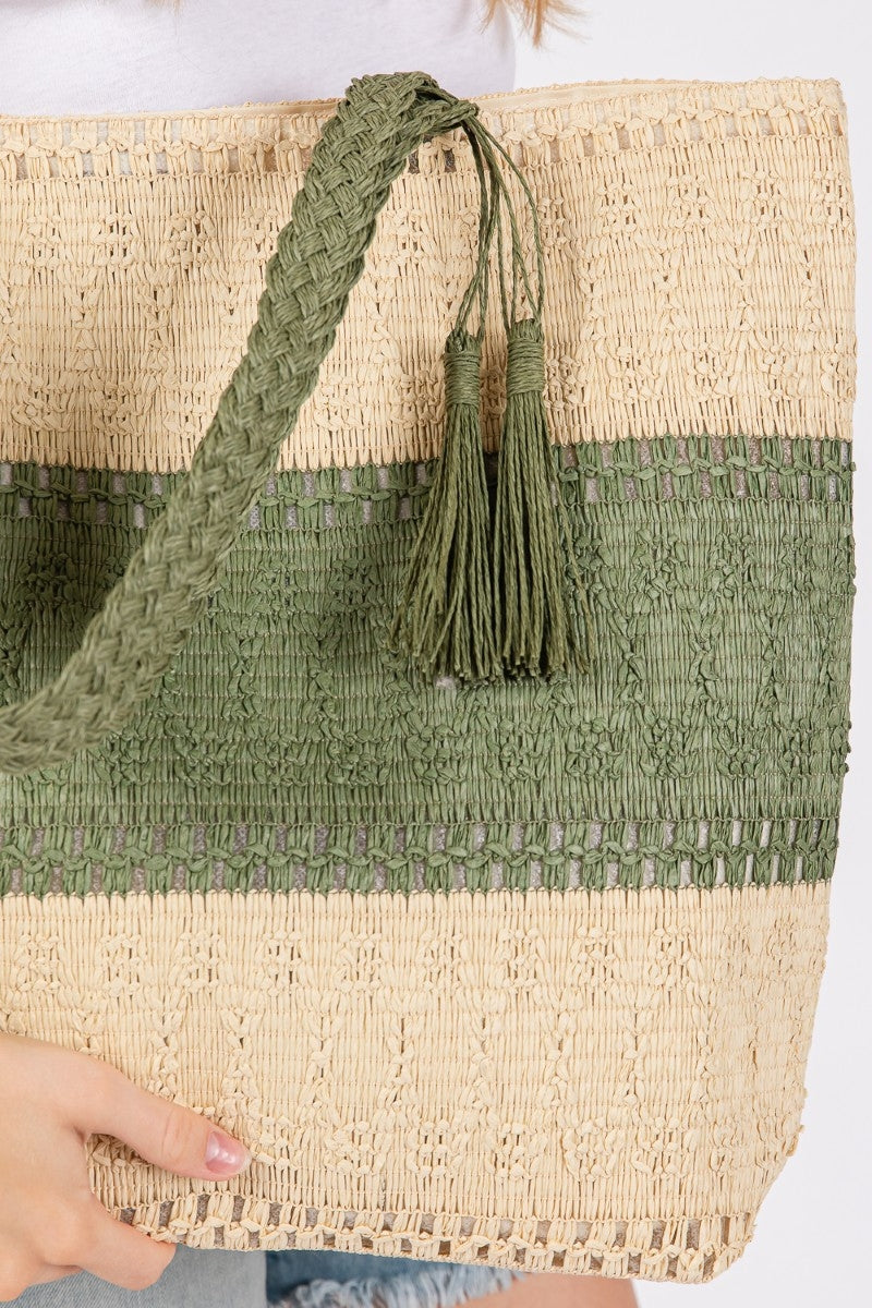 Lauren Woven Tote Bag