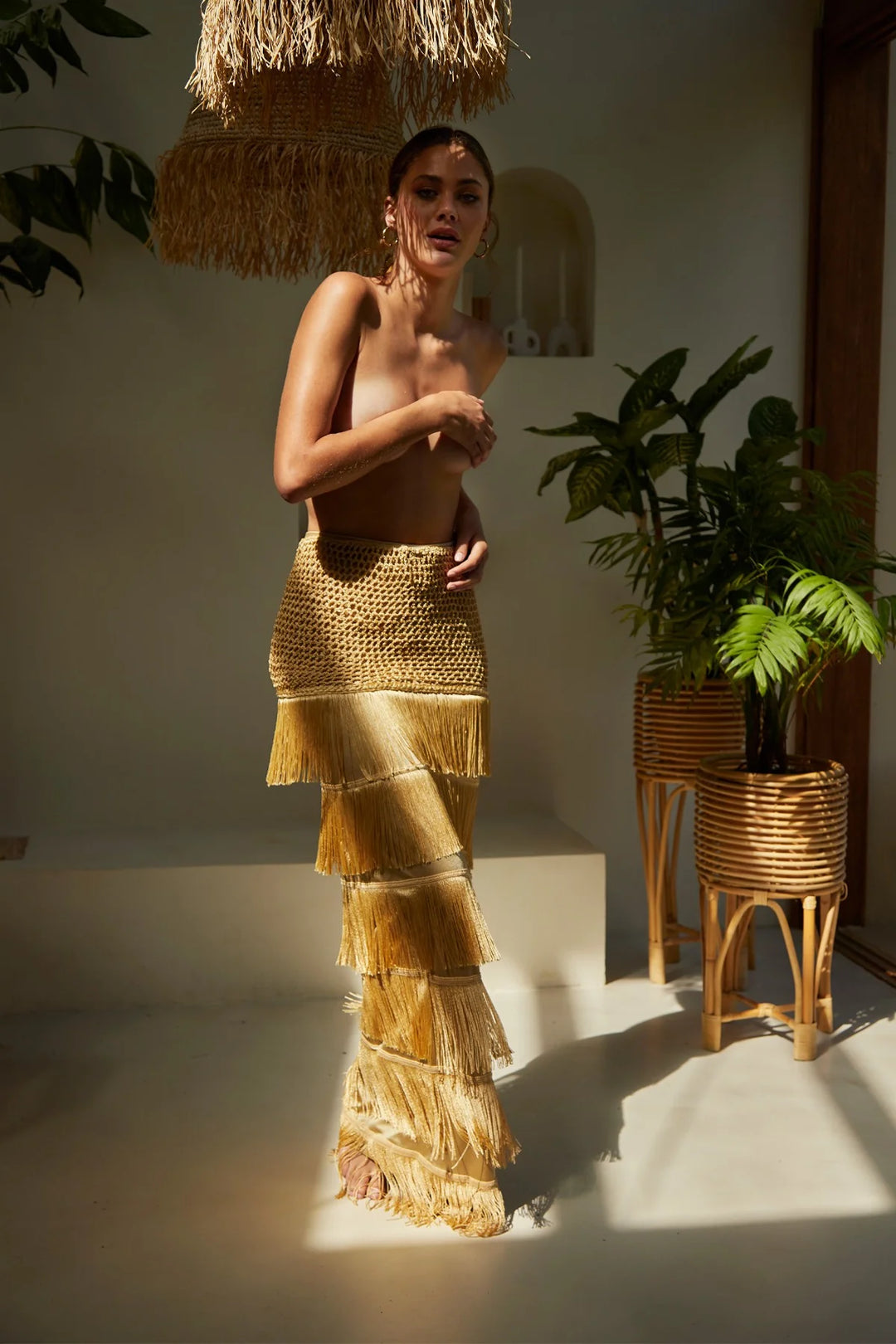 Monarka Skirt | Gold