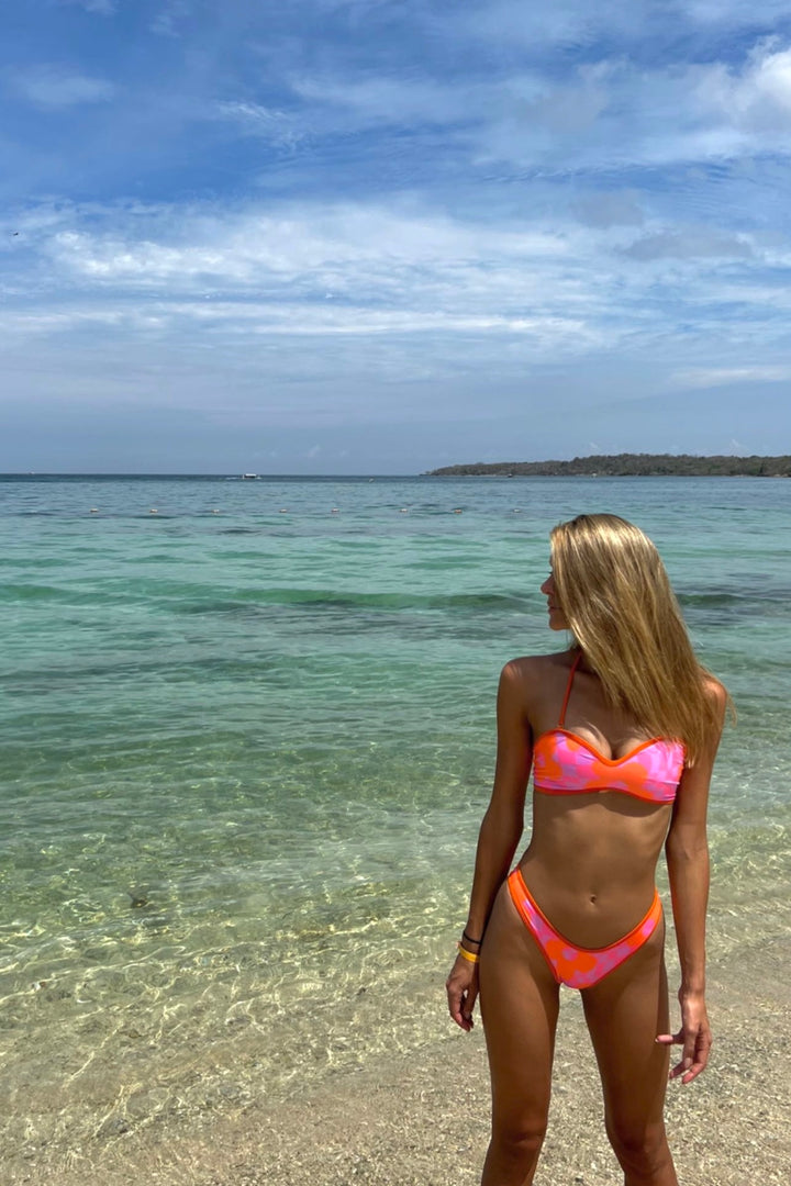 Palm Bikini Top | Orange Vibes